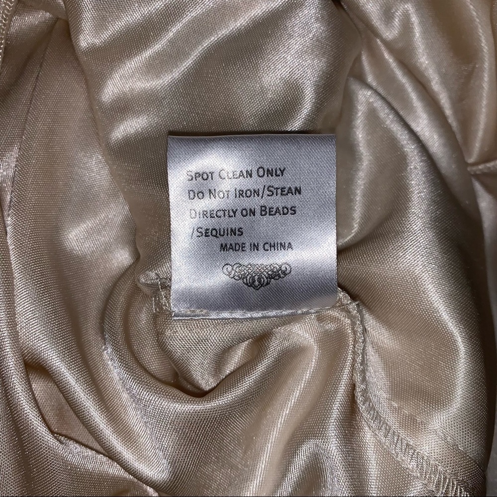 🆕 Vintage Sue Wong Nocturne Appliqué Ivory White Lace Formal Wedding Prom Dress - Picture 11 of 14